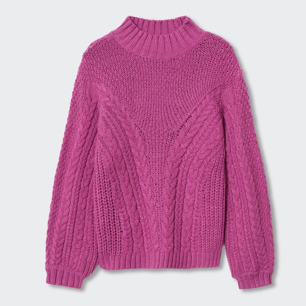 MANGO Cable Knit Chunky Sweater – Size M